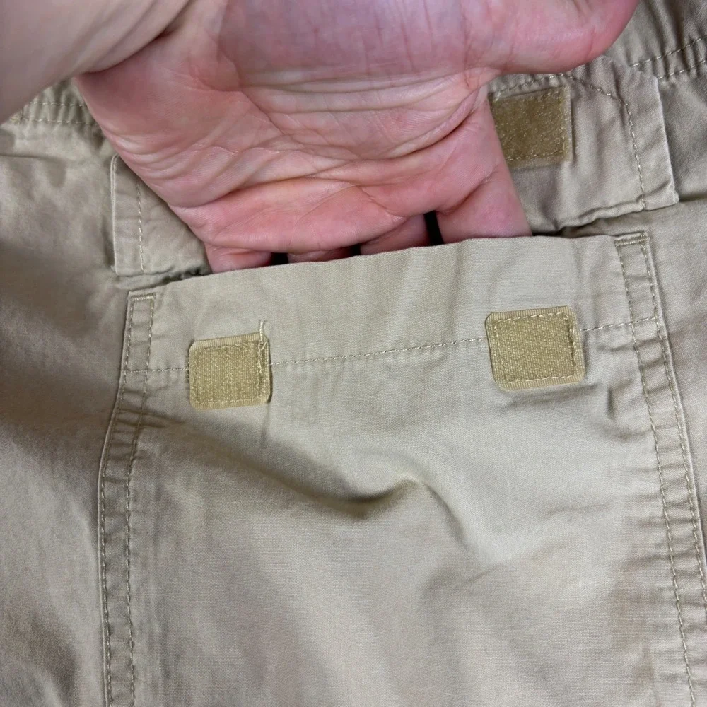 Mens Tan Cotton Twill‎ Cargo Shorts Casual Outdoor Utility Khaki Size 40